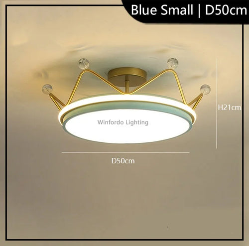Children's crown LED pendant light modern Winfordo - vue 10 sur 12