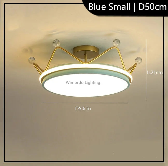 Children's crown LED pendant light modern Winfordo - vue 9 sur 12