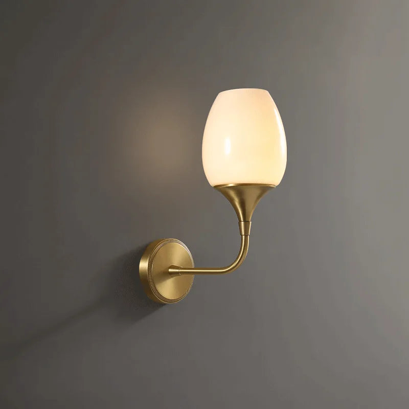 Nordic minimalist copper wall light for decorative lighting - vue 3 sur 8