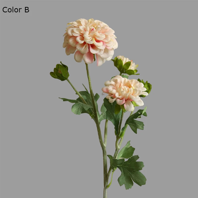 Realistic oriental chrysanthemum artificial flowers for wedding decoration - vue 7 sur 8