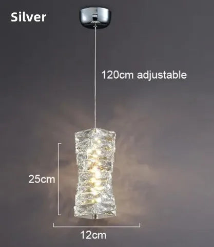 Modern crystal wall light with LED for indoor use - vue 11 sur 18
