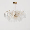 Modern glass chandelier for elegant and refined interior decor