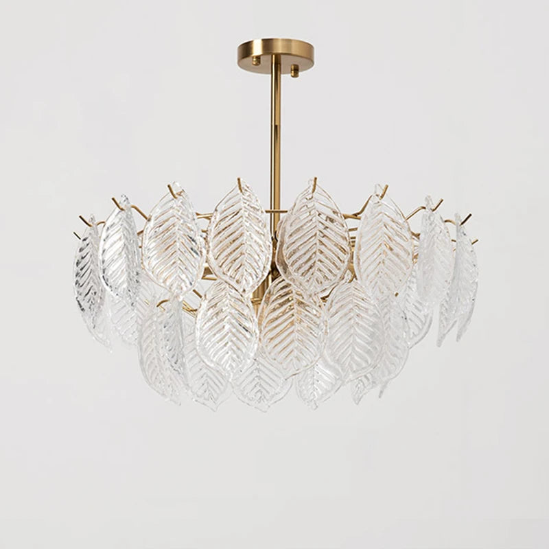 Modern glass chandelier for elegant and refined interior decor - vue 6 sur 11