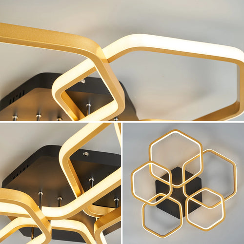 Modern and creative LED ceiling light for smart home - vue 6 sur 10