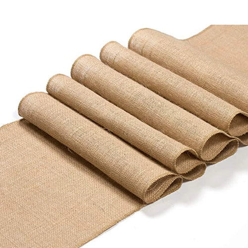 Jute table runner rustic wedding decoration - vue 2 sur 7