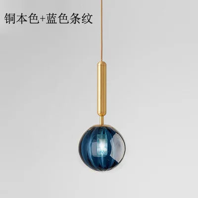 Modern glass pendant light for elegant interior decor - vue 13 sur 24