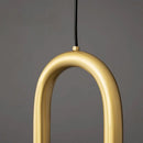 Modern ellipse height adjustable LED pendant light