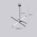 Modern minimalist geometric nordic chandelier with elegant creative design