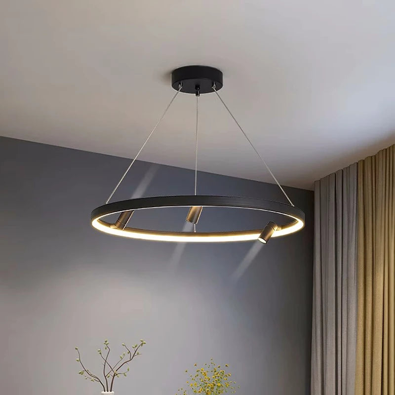Modern nordic style LED circle pendant light