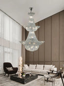 Dimmable LED K9 crystal chandelier modern design 2024