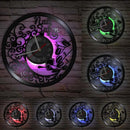 vinyl wall clock for nail and beauty salon