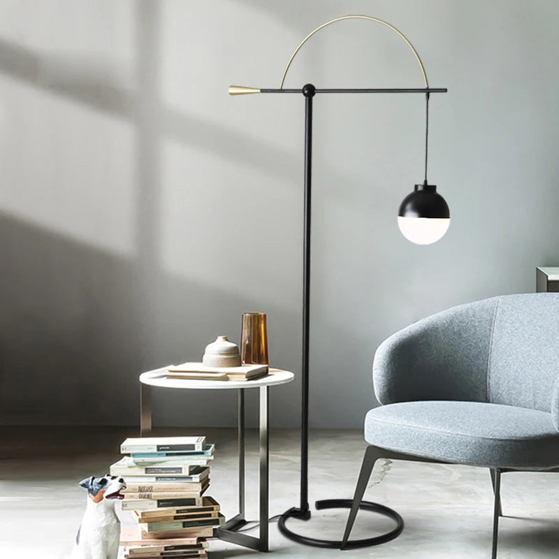 Minimalist creative floor lamp for modern and elegant spaces