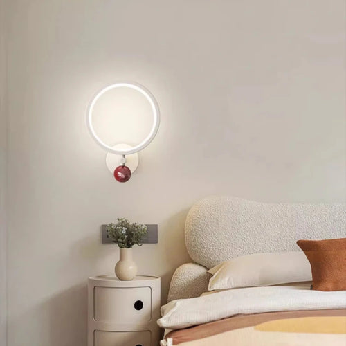 Modern heart-shaped wall light for children's bedroom - vue 5 sur 22