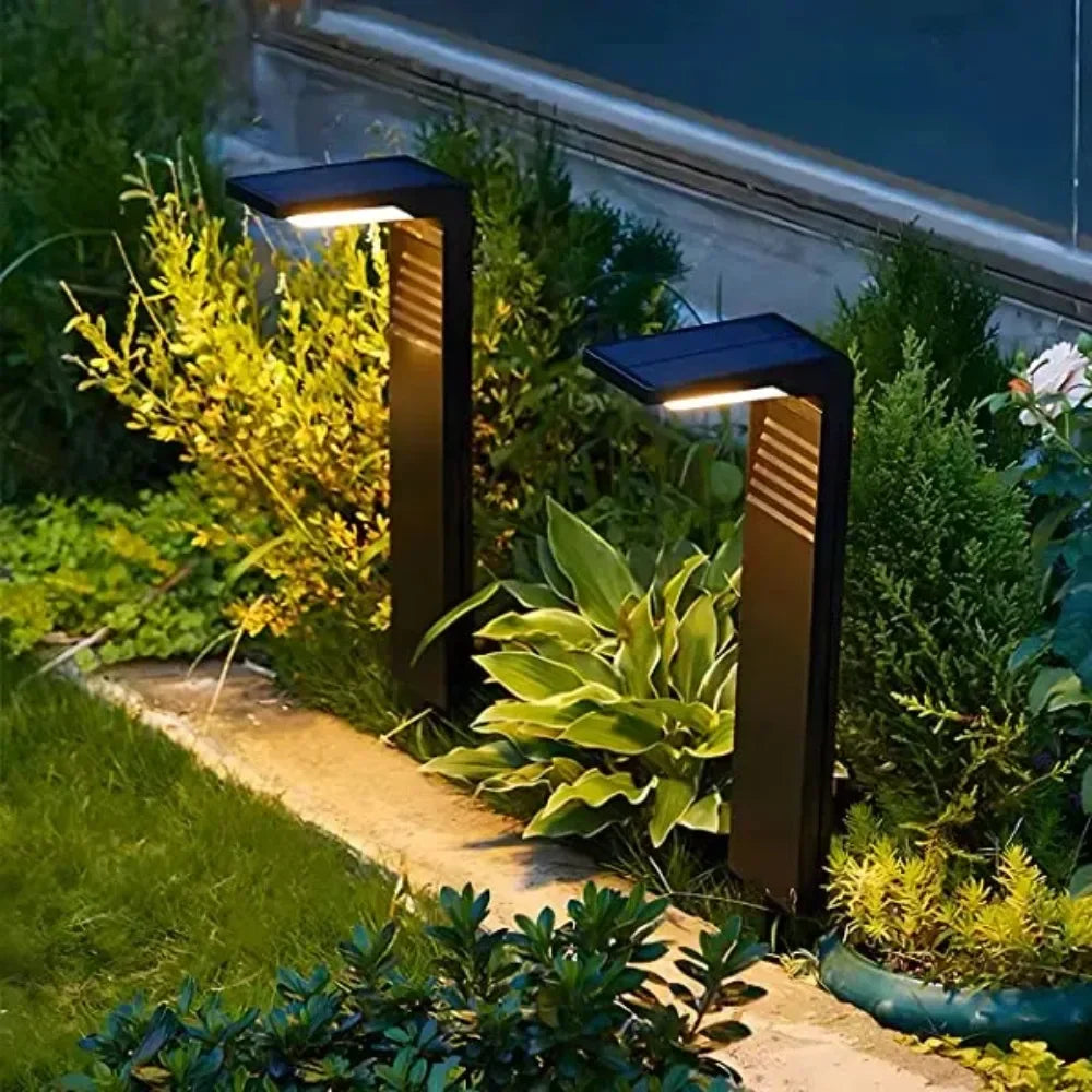 Modern solar floor lamp for decorative garden and courtyard