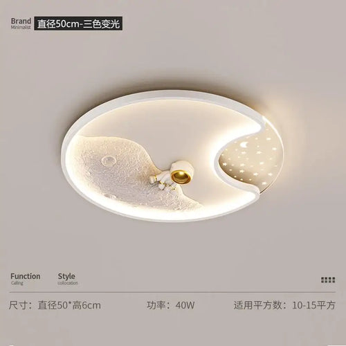 Decorative children's LED ceiling light for baby room - vue 8 sur 12
