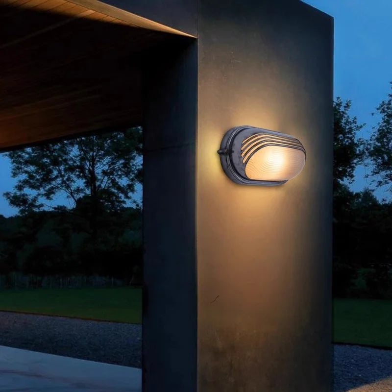 Vintage industrial outdoor wall light for café bar pub - vue 6 sur 15