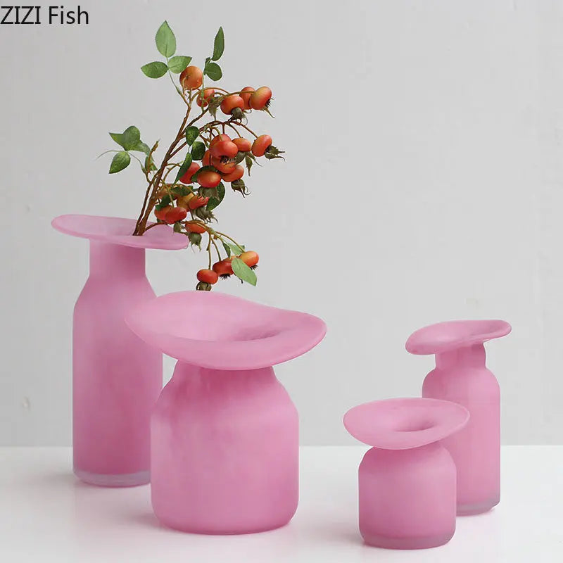 glass vase for floral arrangement modern decoration