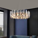 Luxury dimmable K9 crystal LED chandelier for Christmas decoration