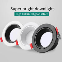 Designer recessed spotlight for modern indoor lighting