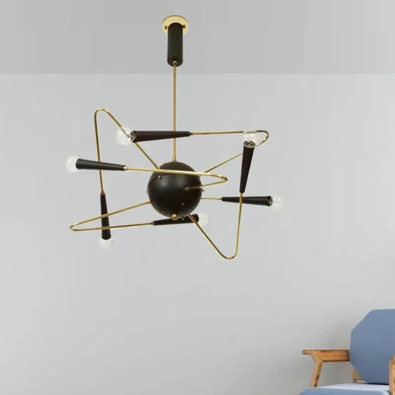 Nordic industrial design pendant light modern indoor lighting - vue 8 sur 9