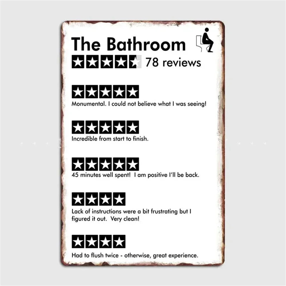 retro metal sign for fun wall decor - vue 10 sur 38
