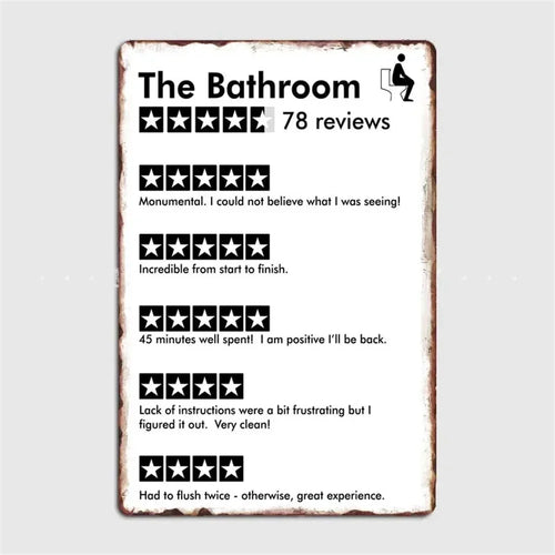 retro metal sign for fun wall decor - vue 11 sur 38