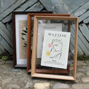 Wall-Hanging, Desktop Solid Wood Photo Frame Transparent Acrylic Frame For Framing Photos, Paintings, Posters, Certificates