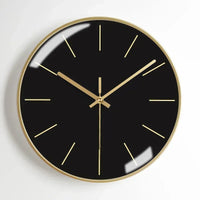 modern metal wall clock, aesthetic and silent