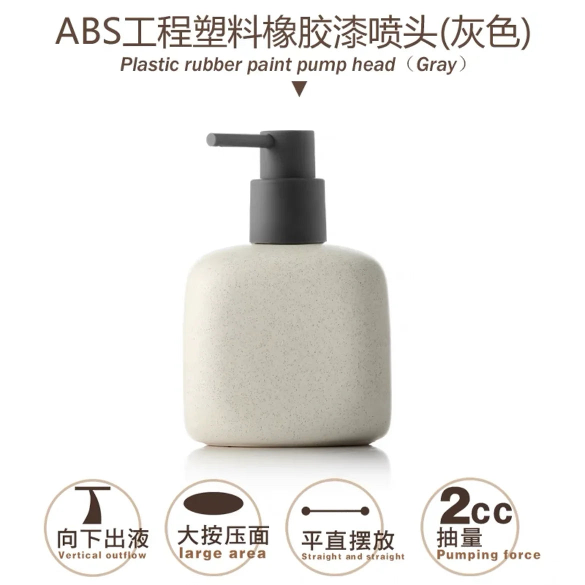 ceramic bottle for portable soap and shower gel - vue 16 sur 21