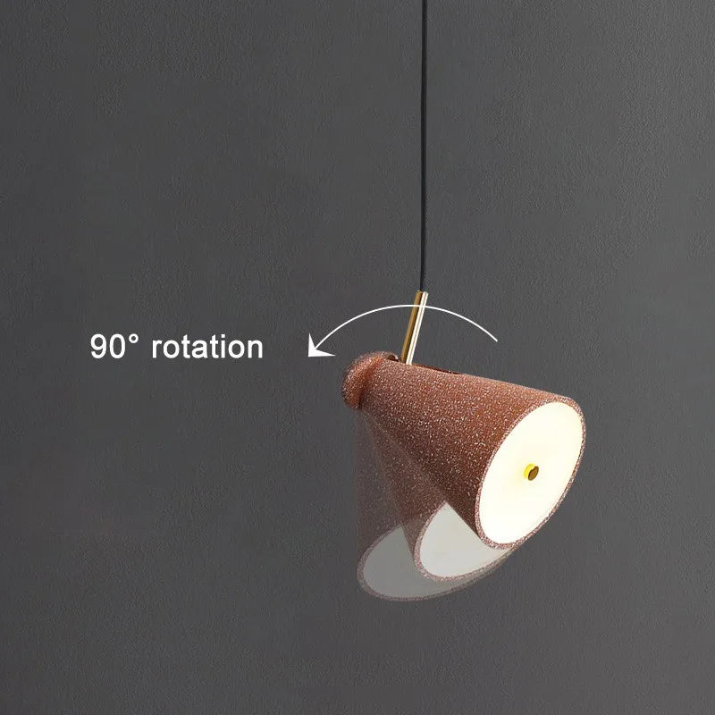 Nordic terrazzo pendant light for modern lighting - vue 6 sur 12
