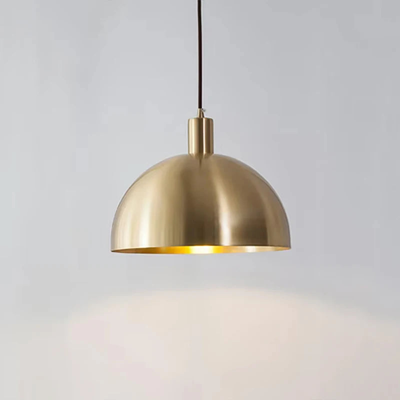 Nordic brass pendant light for modern interior decoration