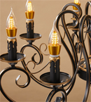 Vintage iron chandelier for elegant interiors