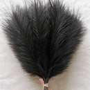 Set of 10 artificial pampas grass bouquets for interior decoration