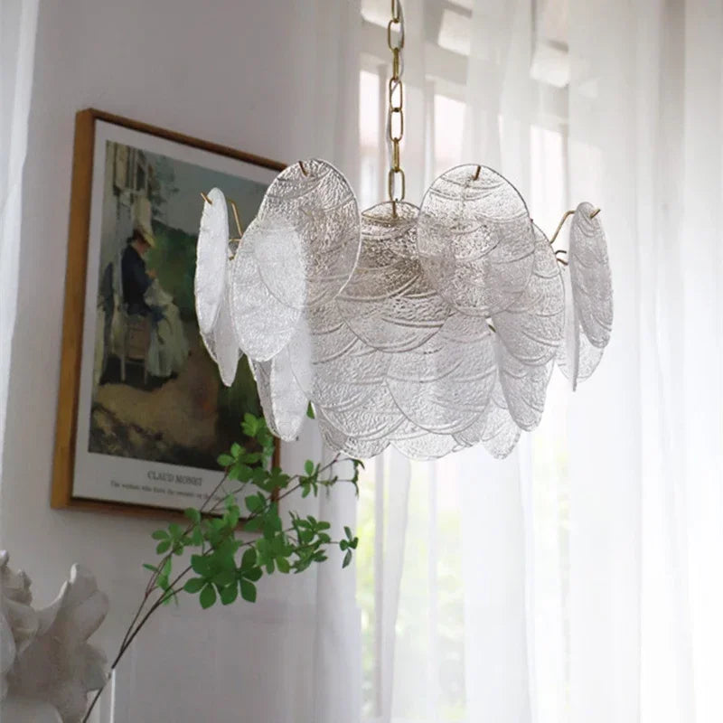 Medieval glass chandelier for romantic interior decoration - vue 4 sur 9