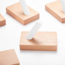 wooden hook without perforation for towel and keys