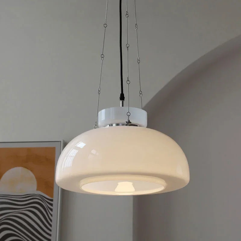 Nordic glass chandelier for modern interior decor - vue 4 sur 7