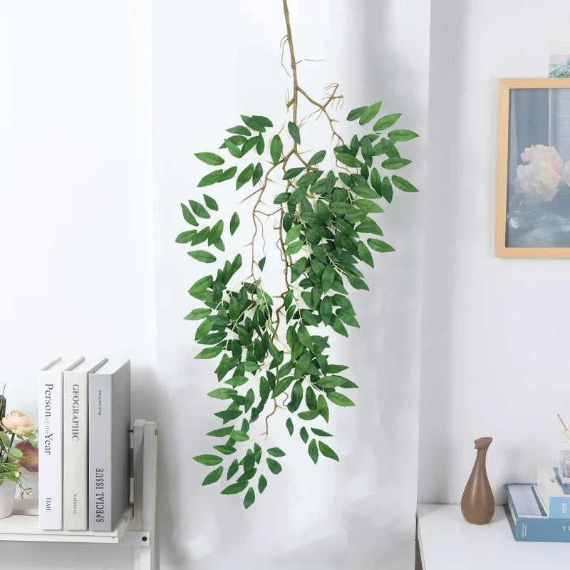 Hanging artificial leaves for wedding and event decoration