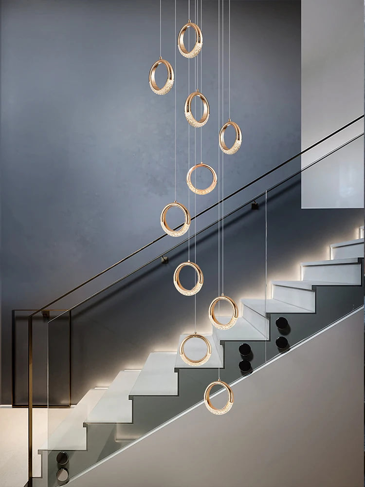 Modern LED chandelier for elegant suspended lighting