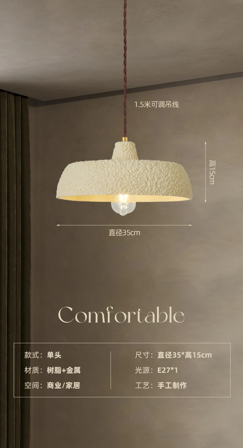 Designer pendant light for a warm and modern atmosphere