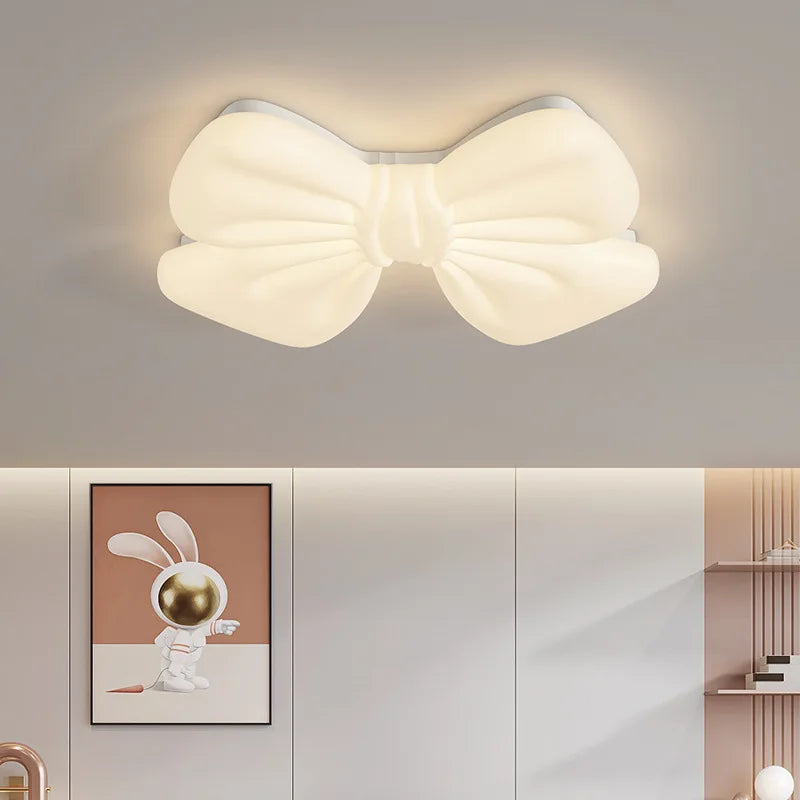 Romantic bow LED ceiling light for little girl