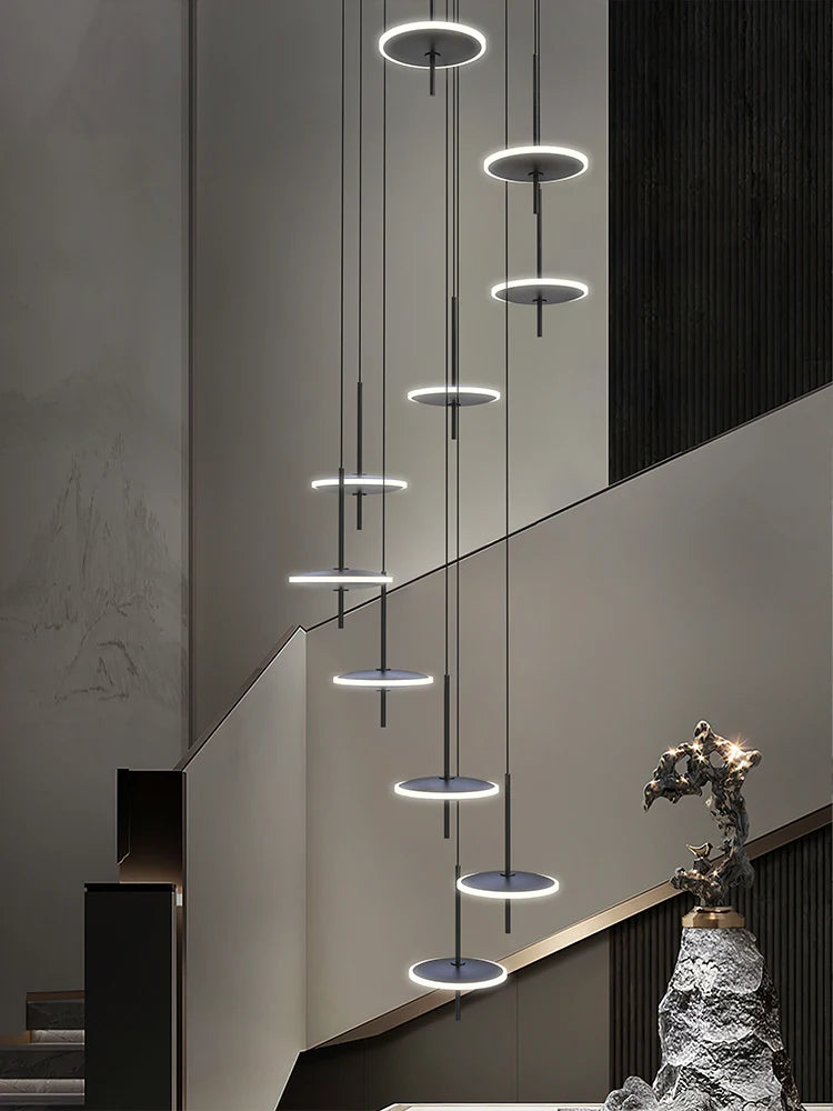 Nordic creative gold acrylic LED pendant light