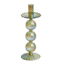 Retro glass taper candle holders for elegant decor