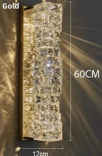 Modern crystal wall light with LED for indoor use - vue 16 sur 18