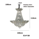 Dimmable LED K9 crystal chandelier modern design 2024