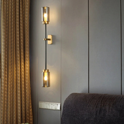 Copper wall light for elegant indoor lighting - vue 3 sur 8
