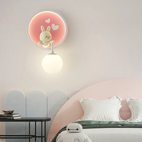 Romantic animal decorative wall light for children - vue 4 sur 9