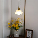 Nordic vintage glass and brass pendant light for home lighting