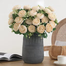 Artificial silk peony flowers for weddings and floral decoration