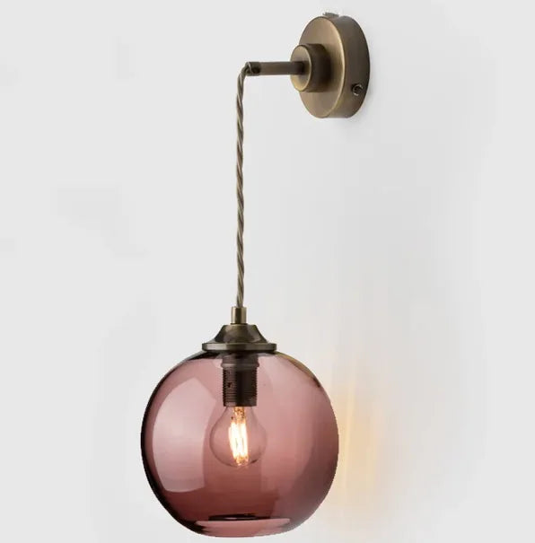 Nordic style glass wall light for interior decoration - vue 12 sur 13
