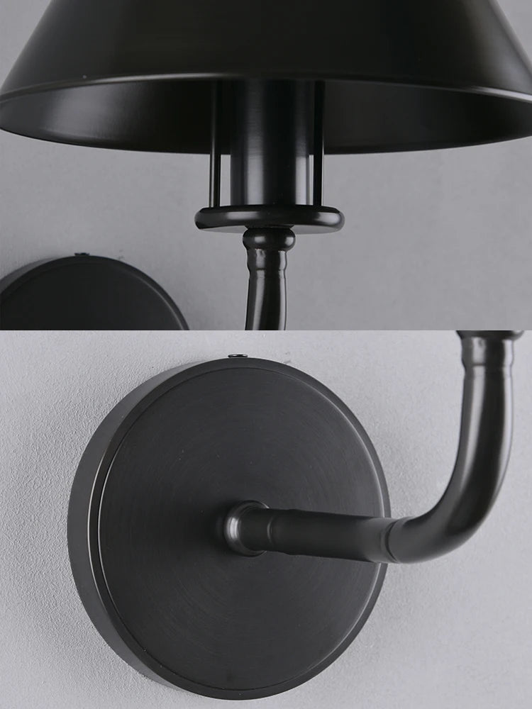Minimalist anti-rust copper wall light - vue 5 sur 8